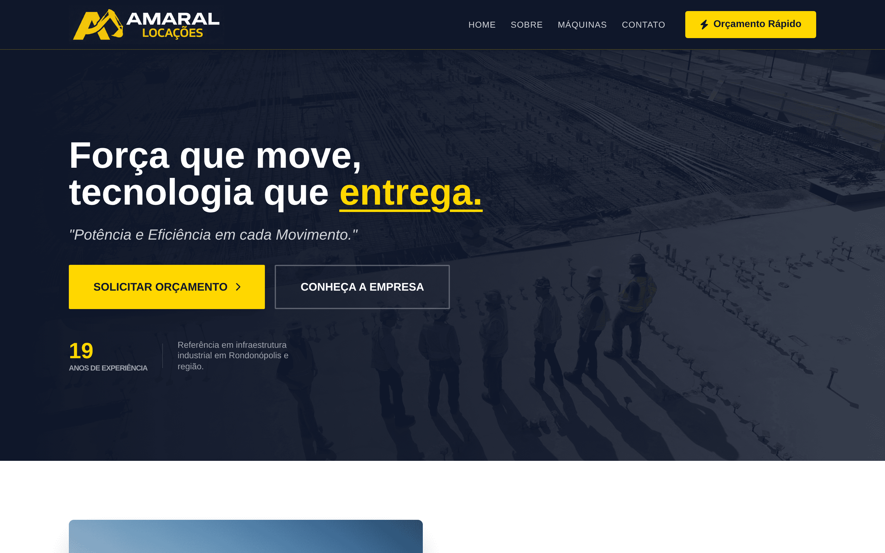 Site Amaral Locações